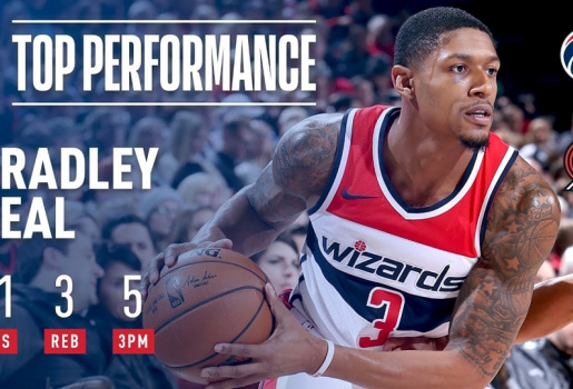 Video NBA: Bradley Beal lập kỷ lục điểm số trong chiến thắng trước Blazers