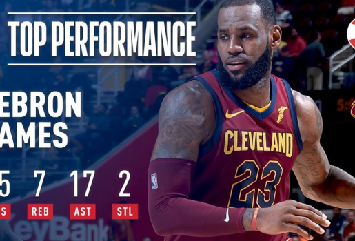 Video NBA: LeBron James chơi cực hay trước Atlanta Hawks