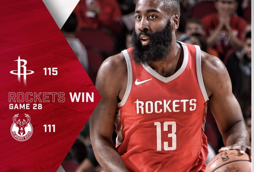 Highlights NBA: Houston Rockets 115-111 Milwaukee Bucks