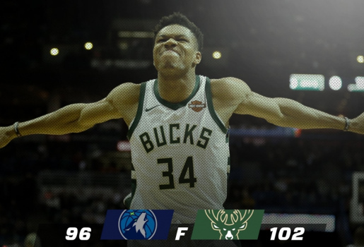 Highlights NBA: Milwaukee Bucks 102-96 Minnesota Timberwolves