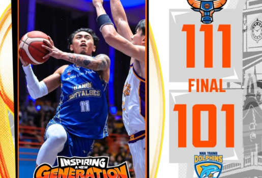 Kết quả VBA 2026 Game 3: Thắng lợi vất vả của Hanoi Buffaloes