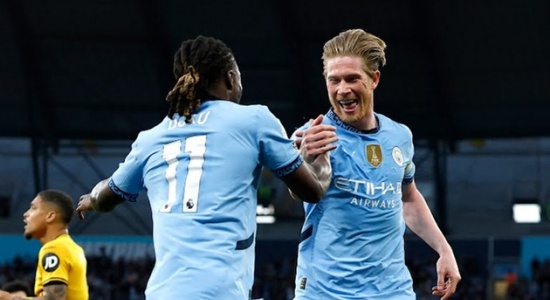 Man City 1-0 Wolves: De Bruyne tỏa sáng, The Citizens vào top 3 Premier League