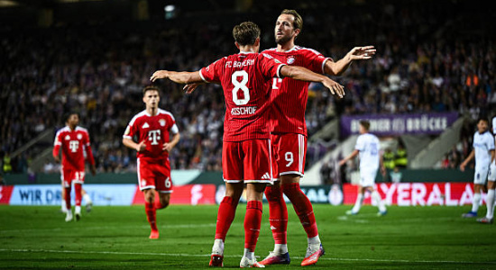 Cú đúp của Kane giúp Bayern ngược dòng đè bẹp Osnabruck