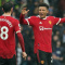 Sancho mặc áo Bruno Fernandes tập luyện