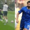 Diego Costa gây chú ý khi vô tình húc ngã đồng đội nữ trong buổi tập huyền thoại Chelsea