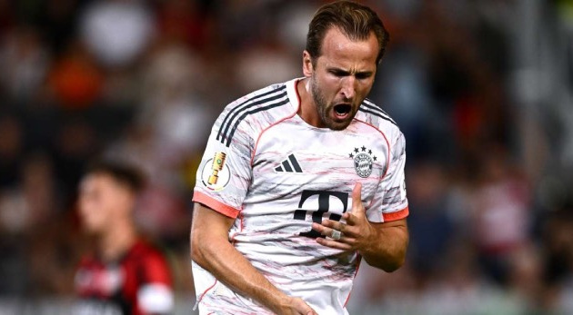 Harry Kane lập công phút cuối, Bayern giành chiến thắng nghẹt thở trước Wehen Wiesbaden