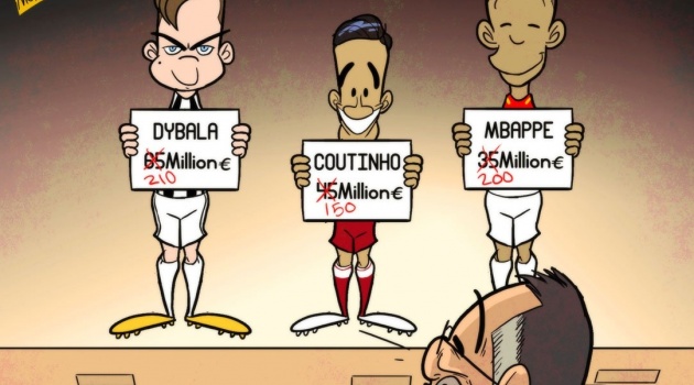 Biếm họa: Cục thuế hút máu Ronaldo, Neymar gia nhập biệt đội kim tiền