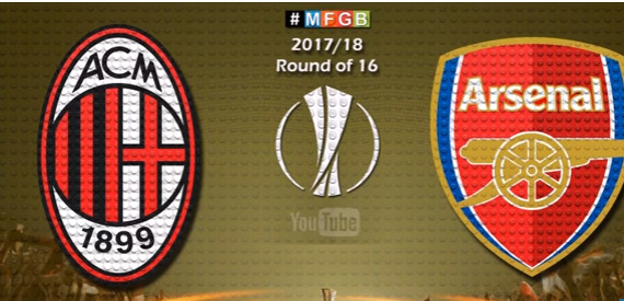 Thất bại của Milan trước Arsenal theo phong cách Lego