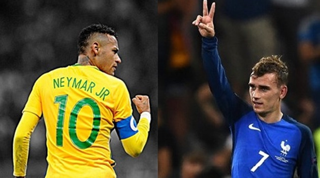 Brazil - Pháp: Cuộc đối đầu đáng chờ đợi tại World Cup 2018