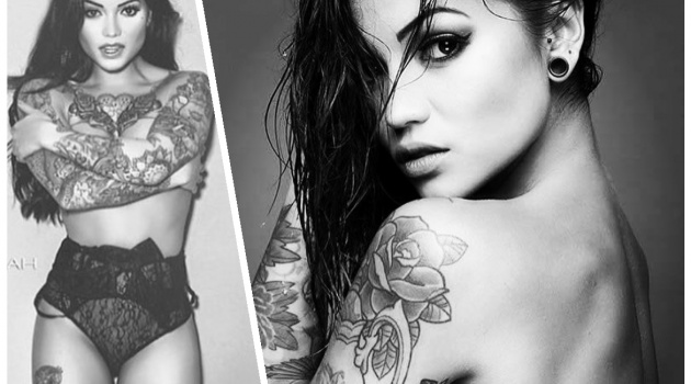 WAGS thích 'tha thu' nhất Ngoại hạng Anh cởi bung áo khoe hình xăm