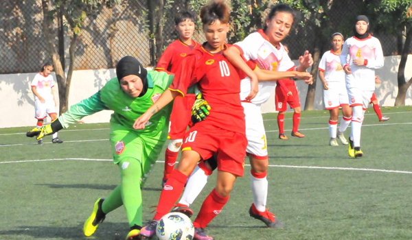 U16 nữ Việt Nam vùi dập U16 nữ Bahrain 14 bàn không gỡ