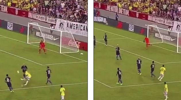 Rodriguez vẽ đường cong không thể tưởng tượng giúp Colombia đánh bại Mỹ