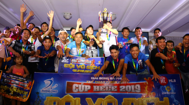 Minh Nhật FC bất ngờ lên ngôi vương giải Phủi Thể thao Thiên Long 2019
