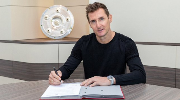 CHÍNH THỨC: Miroslav Klose được bổ nhiệm vào BHL Bayern Munich