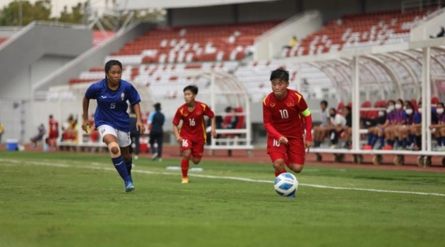 U18 nữ Việt Nam ghi 5 bàn trong 36 phút