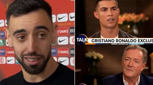  Lập cú đúp, Bruno nói thẳng về buổi phỏng vấn của Ronaldo