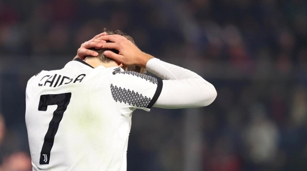Nỗi sợ chấn thương của Chiesa khiến Juventus lo lắng