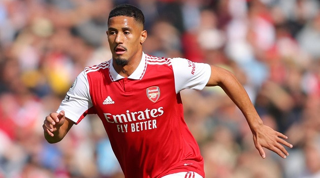 CĐV Arsenal lo lắng tột độ khi vắng Saliba