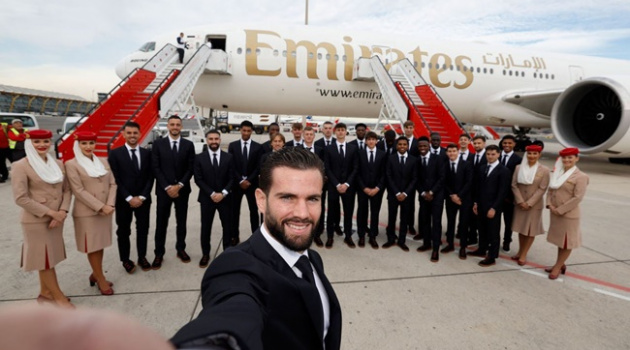 Real sang Ả Rập; Vị khách quý hiện diện trước giờ bay