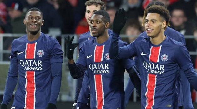 PSG đè bẹp Brest; AS Monaco thắng dễ Auxerre; Lille vùi dập Saint-Etienne