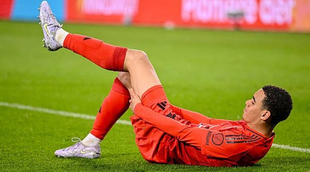 Musiala dính chấn thương, nguy cơ lỡ đại chiến với Inter