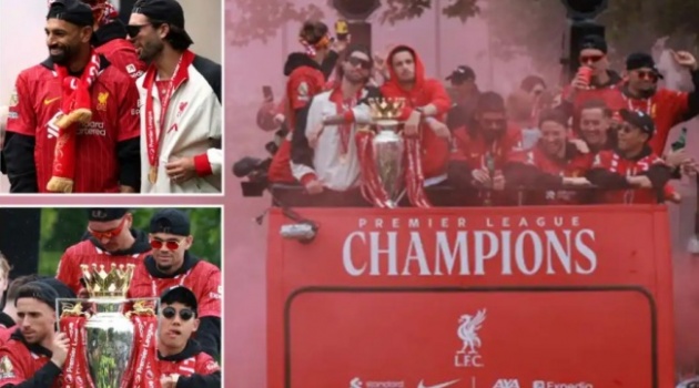 CĐV tràn xuống đường tham dự lễ rước cúp hoành tráng của Liverpool
