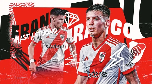 Từ River Plate đến Real Madrid: Franco Mastantuono và hành trình vươn tầm châu Âu