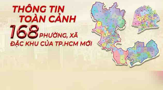 Hướng dẫn tra cứu nhanh 168 phường, xã TP.HCM sau khi sáp nhập