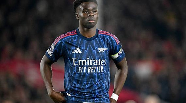 Lý do Arteta không xếp Saka đá chính trước Forest