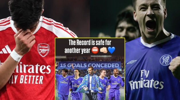 Kỷ lục Chelsea an toàn, Terry lên mạng trêu Arsenal