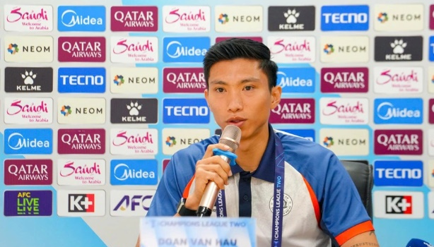 Văn Hậu cùng CAHN quyết thắng Tampines Rovers tại Cúp C2 châu Á