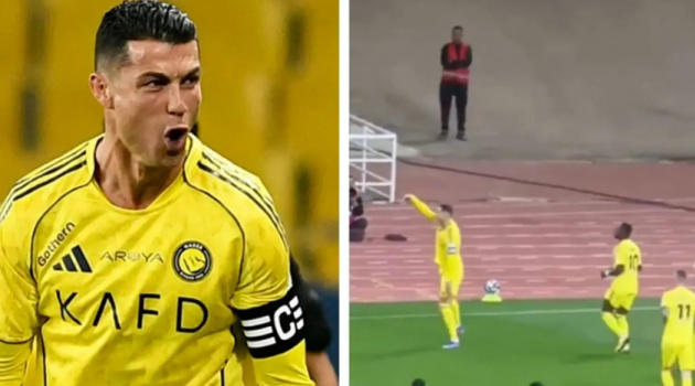 Ronaldo gây chú ý với màn ăn mừng kiểu bóng rổ tại Al Nassr