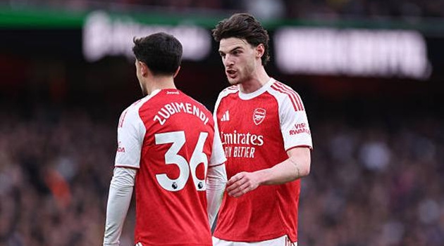 Arteta giải thích việc gạch tên Rice và Zubimendi