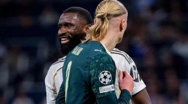 Antonio Rudiger quyết tâm khóa chặt Haaland tại Etihad