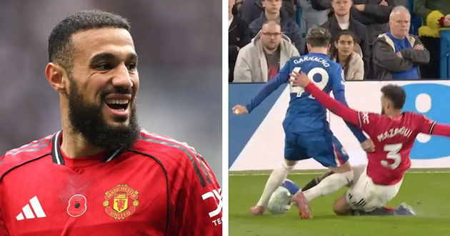 Mazraoui phô diễn kỹ năng phòng ngự đỉnh cao trước Garnacho