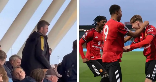 Michael Carrick ngồi cùng fan xem đội trẻ MU hạ Man City