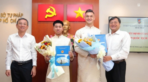 Khoa Ngo và Patrik Lê Giang nhận quốc tịch Việt Nam