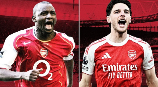 Đội hình kết hợp Arsenal bất bại và Arsenal của Arteta
