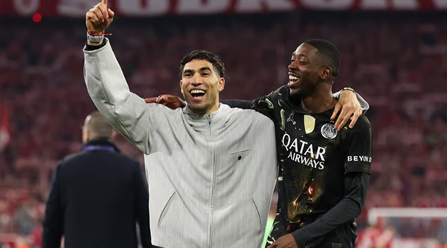 PSG đón cú hích lớn từ Dembele và Hakimi trước chung kết C1