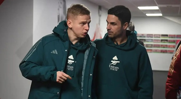 Zinchenko chia sẻ về mối quan hệ với Arteta ở Arsenal