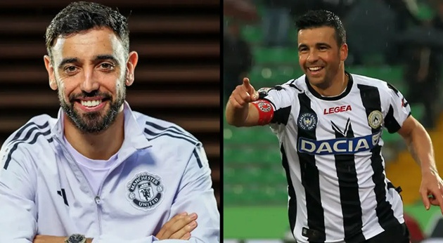 Bruno Fernandes tri ân người thầy dạy sút bóng ở Udinese