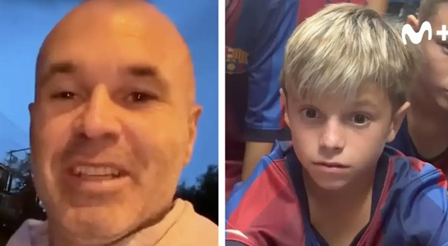 Sao nhí Barca bất ngờ khi nhận thông điệp từ Iniesta
