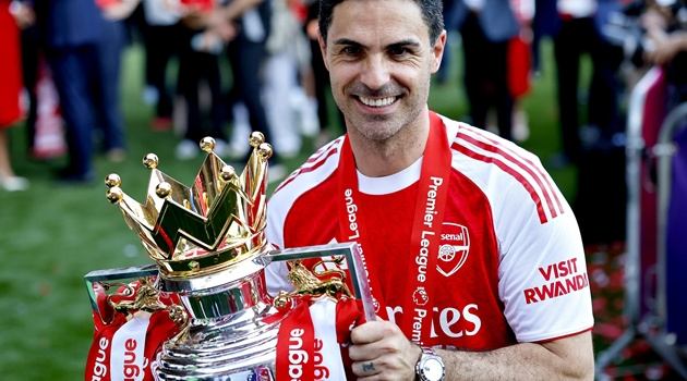 Chức vô địch tiếp thêm động lực cho Arteta ở Arsenal