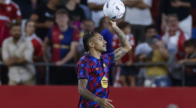 Barcelona chịu đòn đau khi Raphinha nghỉ thi đấu 2 trận