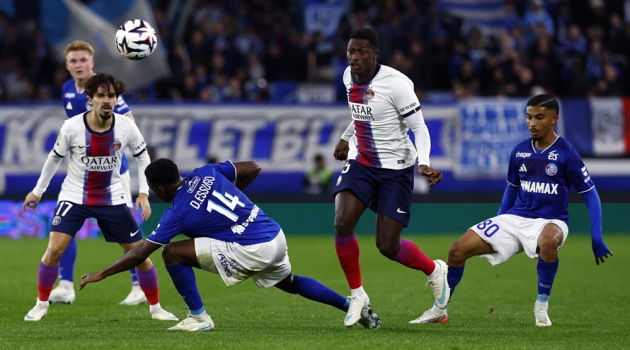 Đá hỏng 11m, Dembele vẫn giúp PSG thắng ngược Strasbourg