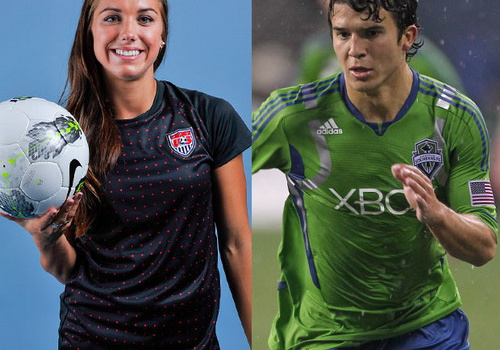 Nửa sau của cô gái vàng Alex Morgan