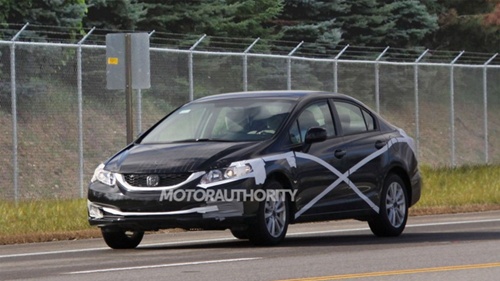 Honda Civic 2013 lộ diện trên đường thử