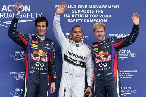 F1-Phân hạng Belgian GP: Hamilton may mắn đoạt pole lần 5