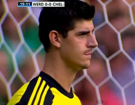 Video: Màn trình diễn của Thibaut Courtois vs Werder Bremen