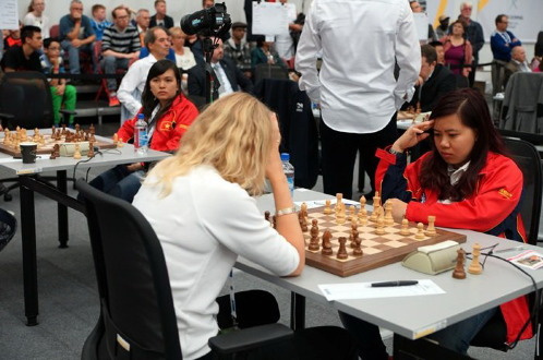 Tuyển cờ vua nữ Việt Nam đánh bại chủ nhà Na Uy